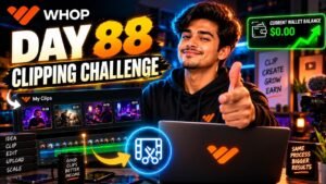Day 88 LIVE: Whop Clipping Challenge Creating Viral Clips with AI