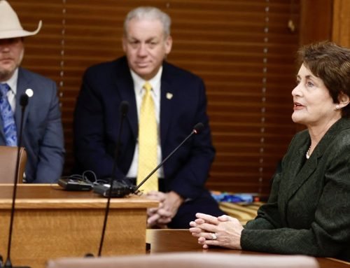 Arkansas Supreme Court Chief Justice Karen Baker speaks before the Ho…