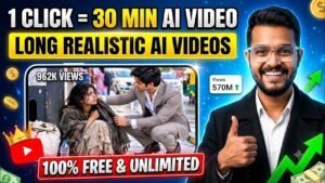 How to Create AI Videos FREE   | 1 Click Long AI Video | AI Realisti…