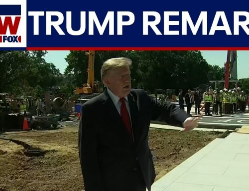 President Trump touts new helipad outside White House
