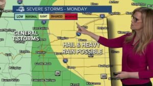 Severe weather returns for Monday