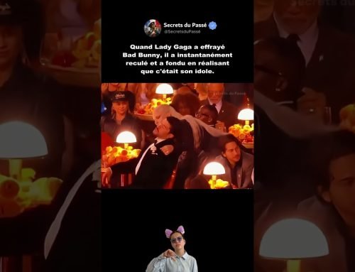Lady Gaga choque Bad Bunny et il fond immédiatement #ladygaga