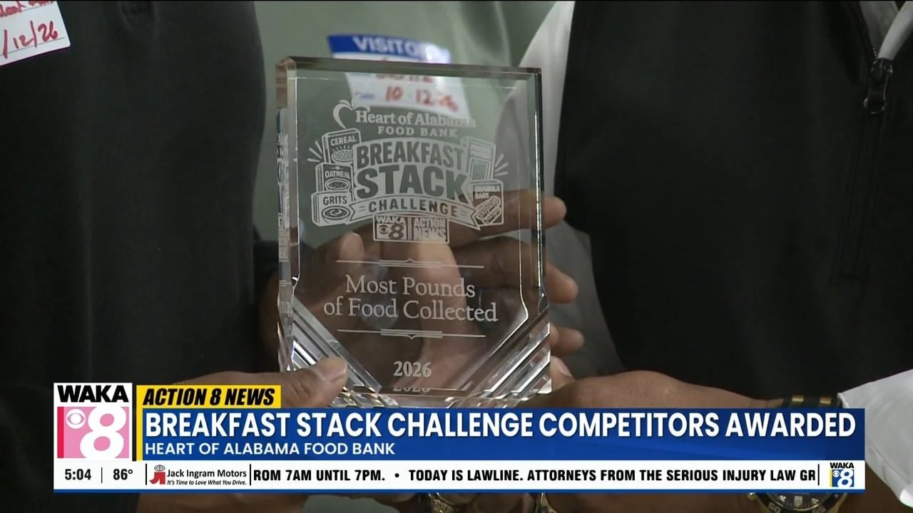 Breakfast Stack Challenge winners receive their awards - WAKA 8