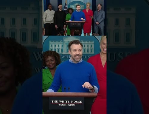 Ted Lasso takes a question from a ‘familiar face’ at the White House