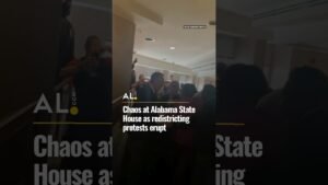 Chaos at Alabama State House as redistricting protests erupt