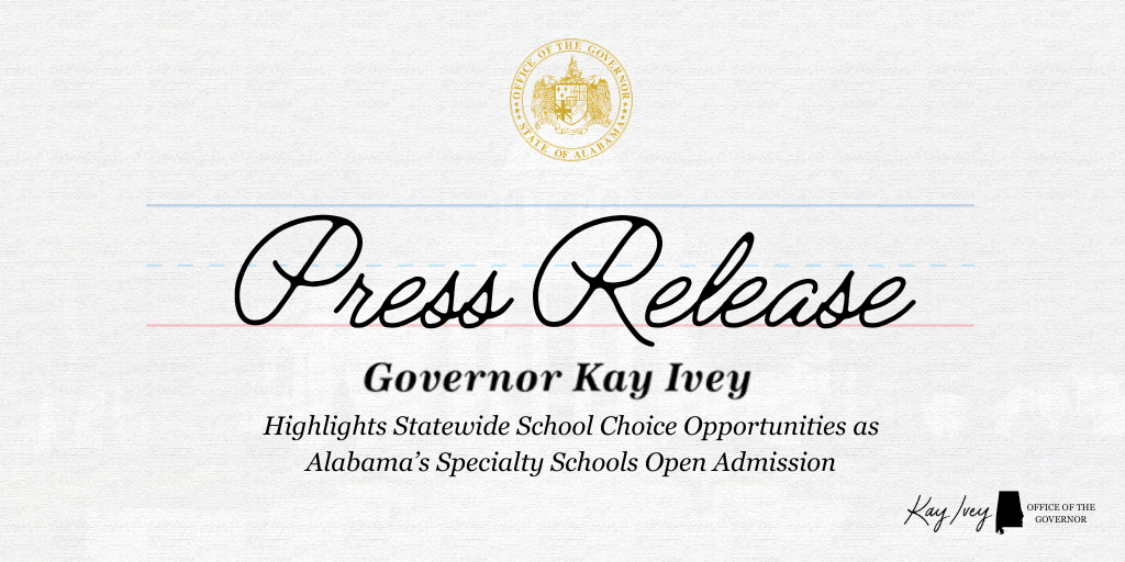 Governor Ivey Highlights Statewide School Choice Opportunities as Ala...