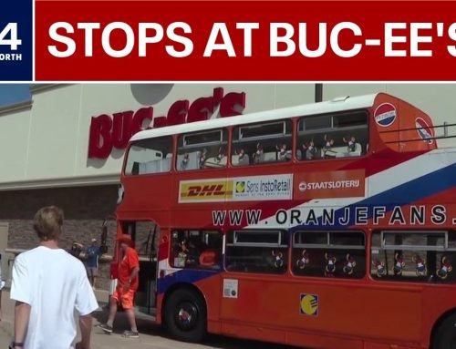 Netherlands’ fans bring massive Orange block party