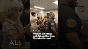 Protesters take message inside Alabama State House: ‘We shall not be moved’