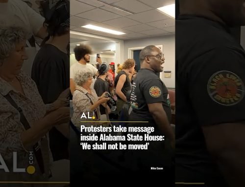 Protesters take message inside Alabama State House: ‘We shall not be moved’