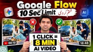 Google Flow AI New Trick! 1 Click Mein Long AI Video Generate Karei…