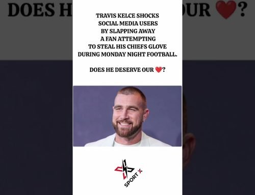 Travis Kelce Slaps Fan Trying to Take Glove?! 😳 #shorts
