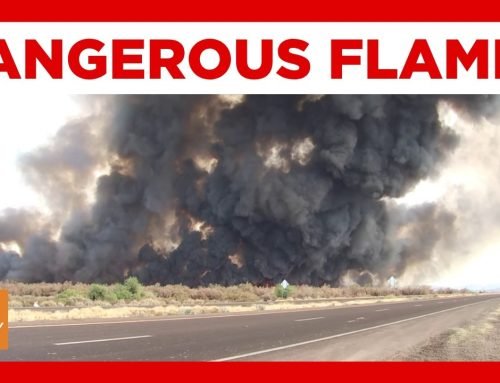 Brush fire erupts in Buckeye river bottom, closing SR 85