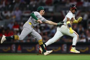 Athletics fall to 0-4 as Dubón, Olson, Yastrzemski help Atlanta Braves earn shutout | Athletics