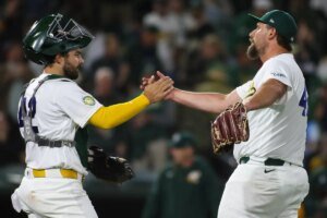 Athletics lead AL West for 1st time since 2021 after beating Texas Rangers | Athletics