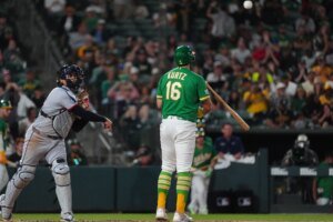 Nick Kurtz ties Barry Bonds’ walks mark in Athletics’ loss to Cleveland Guardians | Athletics