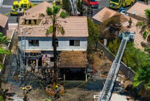 2-alarm house fire in western Las Vegas Valley injures woman | Local Las Vegas