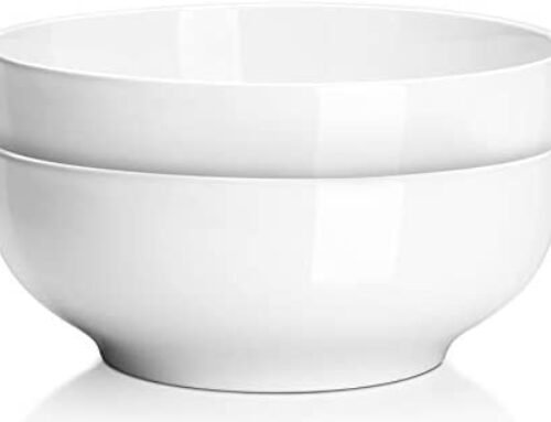DOWAN 9.5” Serving Bowls, 2.8 Quart Big Bowls, White Serving Bowls, …