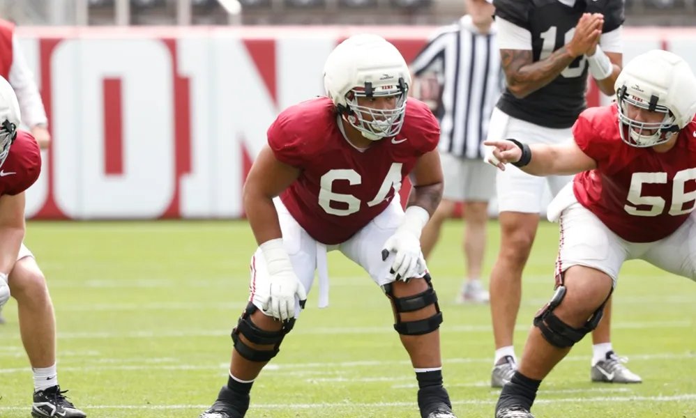 Alabama football projected starter attends Offensive Line Masterminds...