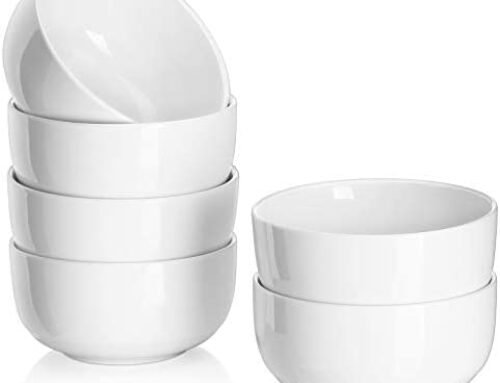 DOWAN Small Bowls, White Ceramic Cereal Bowls, 8 Ounce Dessert Bowls …