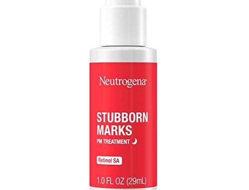 Neutrogena Stubborn Marks PM Treatment Retinol Serum, Acne Scar Treatment for Face to Help Reverse the Look of Post-Acne Marks & Uneven Skin Tone, Oil-Free, Non-Comedogenic, Fragrance Free, 1.0 fl. oz