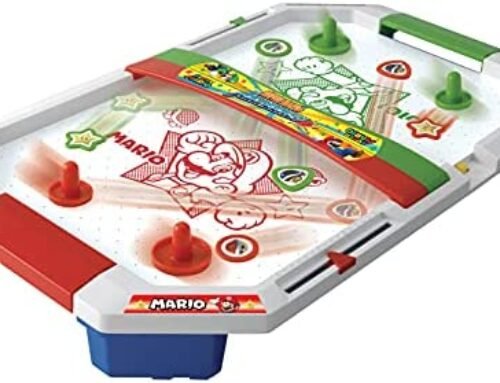 Epoch Games Super Mario Air Hockey, Tabletop Skill and Action Game wi…