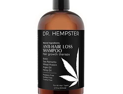 Hair Loss Shampoo – 17 oz – Hemp and Biotin Shampoo For Thinning Hair and Hair Loss for Men and Women – Natural Organic Ingredients – Paraben and Sulphate Free – All Hair Types – By Dr. Hempster
