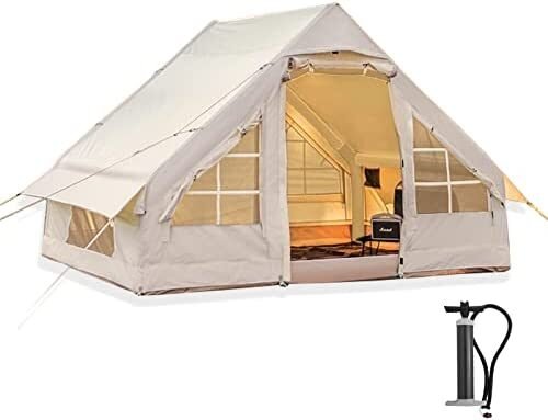 Inflatable Camping tent with Pump, 2022 Fashion Large Glamping Tent M…
