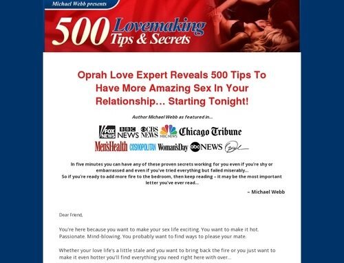 500 Lovemaking Tips