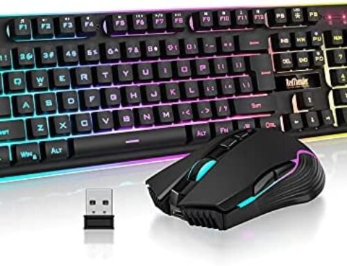 RedThunder K10 Wireless Gaming Keyboard and Mouse Combo, LED Backlit …
