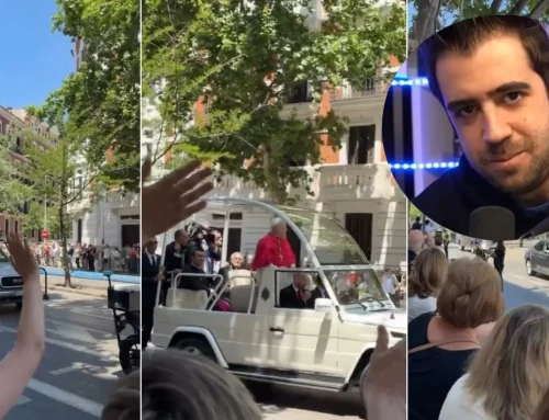 La sorpresa de AuronPlay en Madrid: "Esto es increíble, vengo a ver a Bad Bunny y veo al Papa"