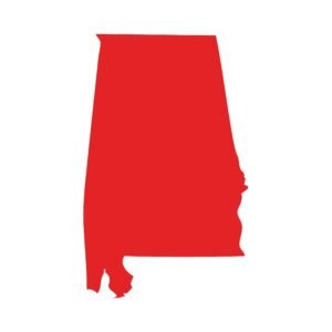 Alabama state Outline Vinyl Decal sticker