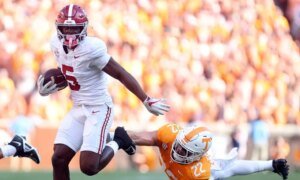 Alabama wide receiver improves draft stock with 40-yard dash