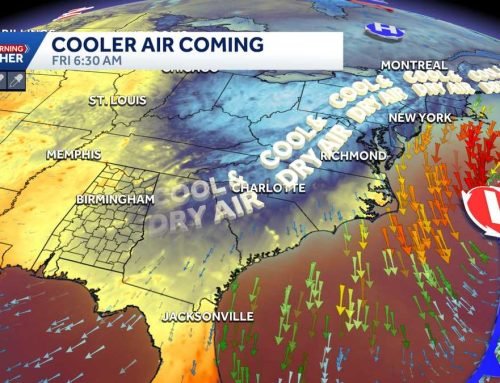 Alabama’s weather cools off with seasonable lows and toasty afternoon…