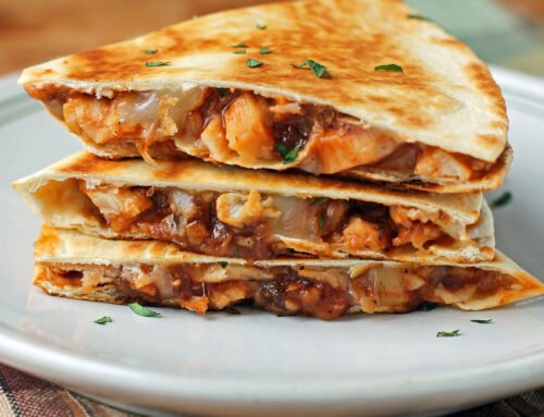 Barbecue Chicken Quesadillas – Emily Bites