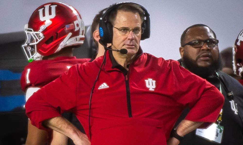 Indiana head coach Curt Cignetti watches from the sidelines of the 2026 National Championship Game against Miami