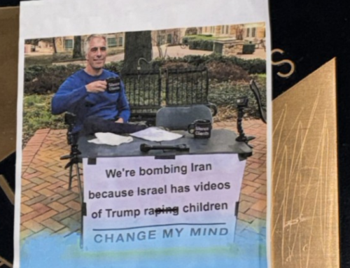 Flyers with Jeffrey Epstein’s face alleging Trump raped children foun…