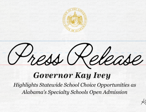 Governor Ivey Highlights Statewide School Choice Opportunities as Ala…