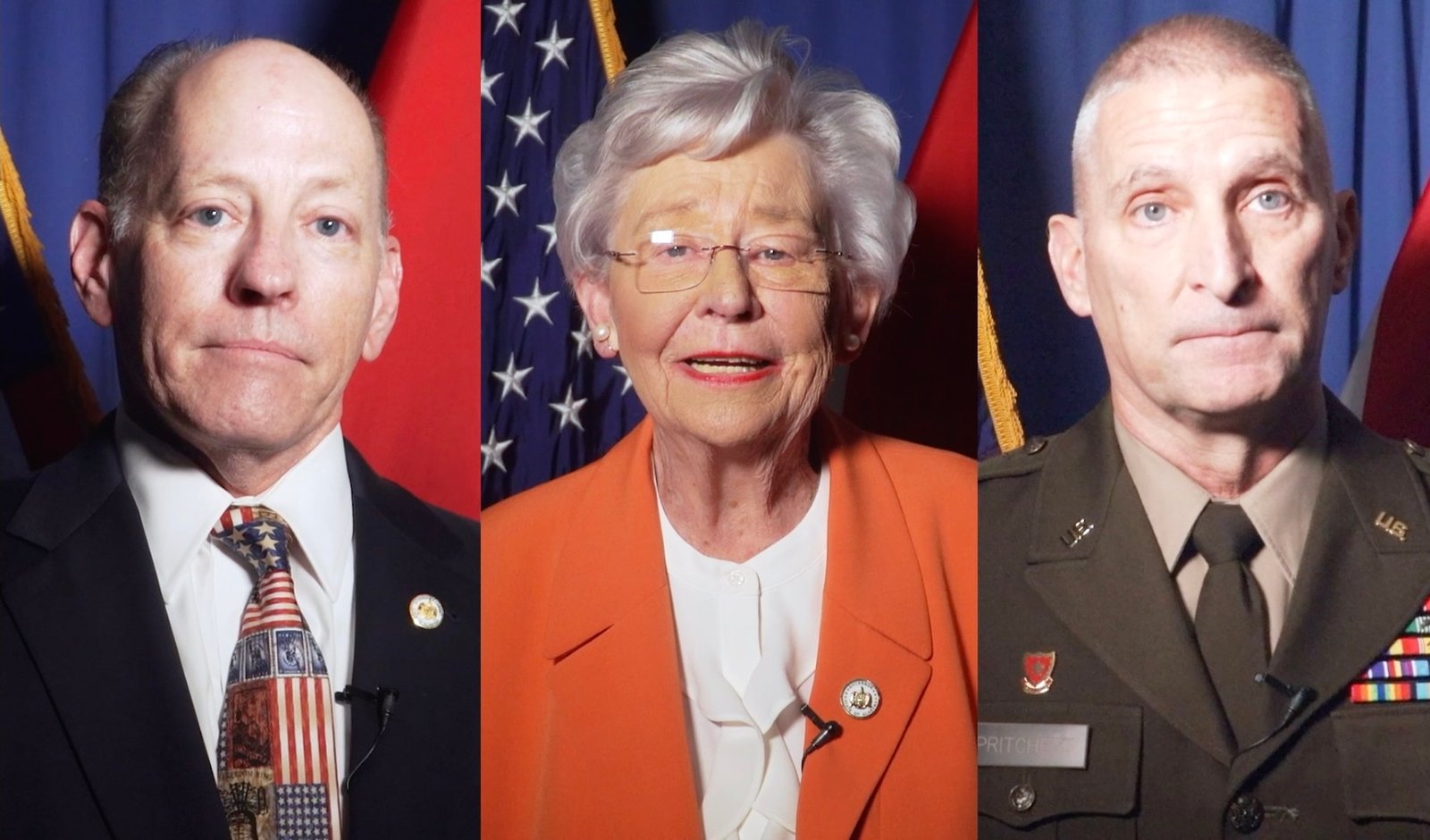 Governor Ivey, Joined by Commissioner Newton and Adjutant General Pri...