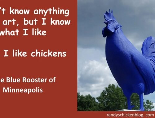 Hahn/Cock – The Giant Blue Rooster of Minneapolis — Randy’s Chicken Blog
