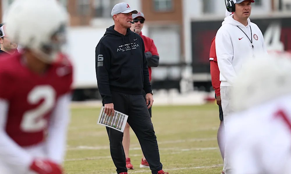 Alabama head coach Kalen DeBoer on his approach to fixing the Crimson Tide's run game.