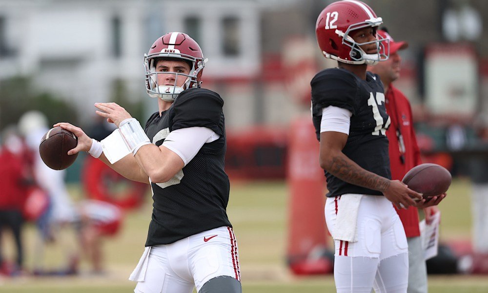 Ryan Grubb tells why no Alabama QB has created separation