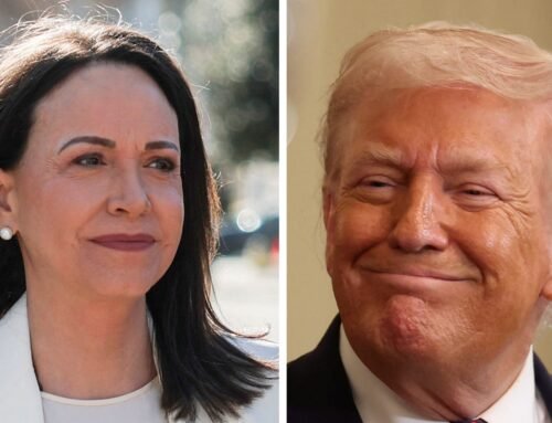 María Corina Machado Presents Her Nobel Peace Prize Medal to Trump