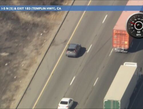 Officials in pursuit of fleeing driver in north Los Angeles County