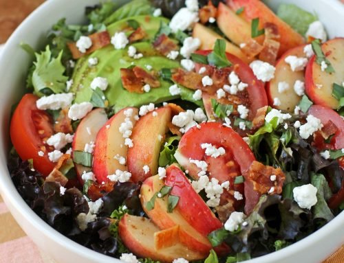 Peach and Tomato Salad – Emily Bites