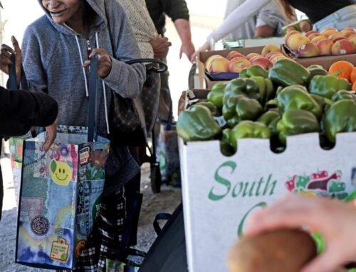Residents line up for North St. Louis distribution event