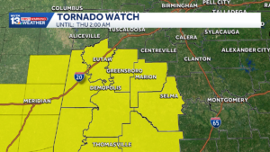 Severe storms possible again Wednesday night into Thursday across Ala…