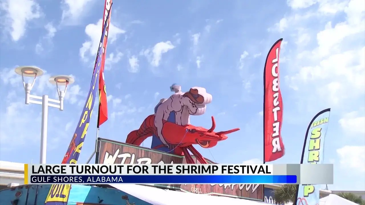 Scene from the Shrimp Festival in Gulf Shores