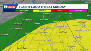 Still hot and sticky Saturday and then rain more likely across Alabam…