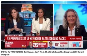 TV TRAINWRECK: Rep. Jen Kiggans (R-VA02) Can’t Think Of A Single Issu…
