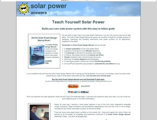 Teach Yourself Solar Power – Solar Power Answers